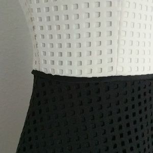 London Times Dresses - Two tone, Lazer cut scuba dress London Times Dresses - Two tone, Lazer cut scuba dress